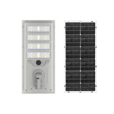 Éclairage de rue solaire intégré de 40w 50w 60w 70w avec atténuation du capteur de mouvement