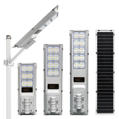 Lumière de rue solaire à LED tout en un avec batterie LiFePo4 de 3,2 V / 45AH