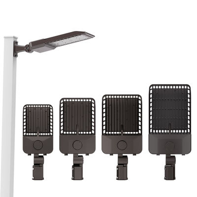 Lumière de rue LED intelligente en alliage d'aluminium moulé sous pression All-in-One Lumière de jardin avec capteur photocellulaire en option et protection IK08