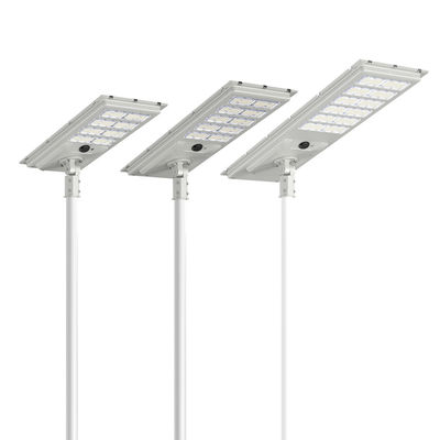 Lampadaire solaire LED extérieur tout-en-un en aluminium, lampadaire privé