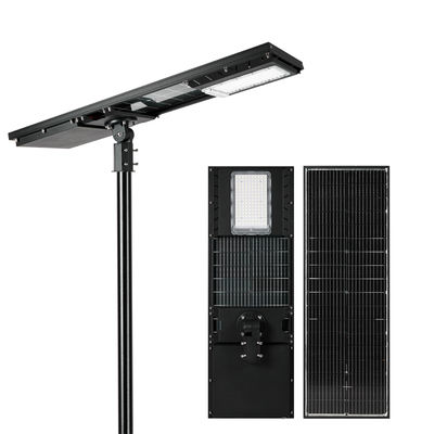 Lampadaire solaire LED tout-en-un en aluminium avec capteur micro-ondes pour villes intelligentes