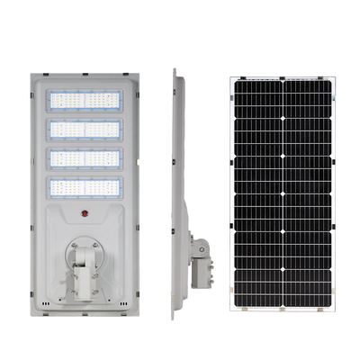 Lampadaire solaire intégré avec capteur de mouvement et gradation optionnelle dans les villes intelligentes